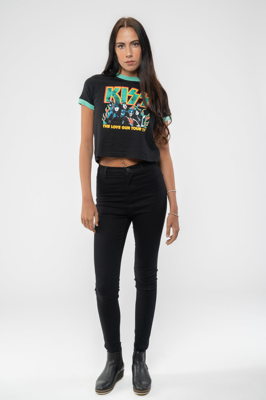 Kiss Love Gun Tour Ringer Crop Top product image 2