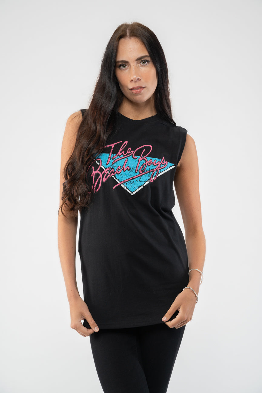 The Beach Boys Retro Vintage Muscle Tank Vest product image 1