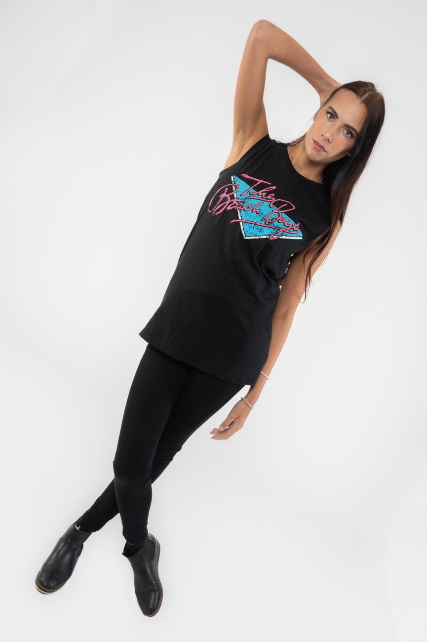 The Beach Boys Retro Vintage Muscle Tank Vest product image 5
