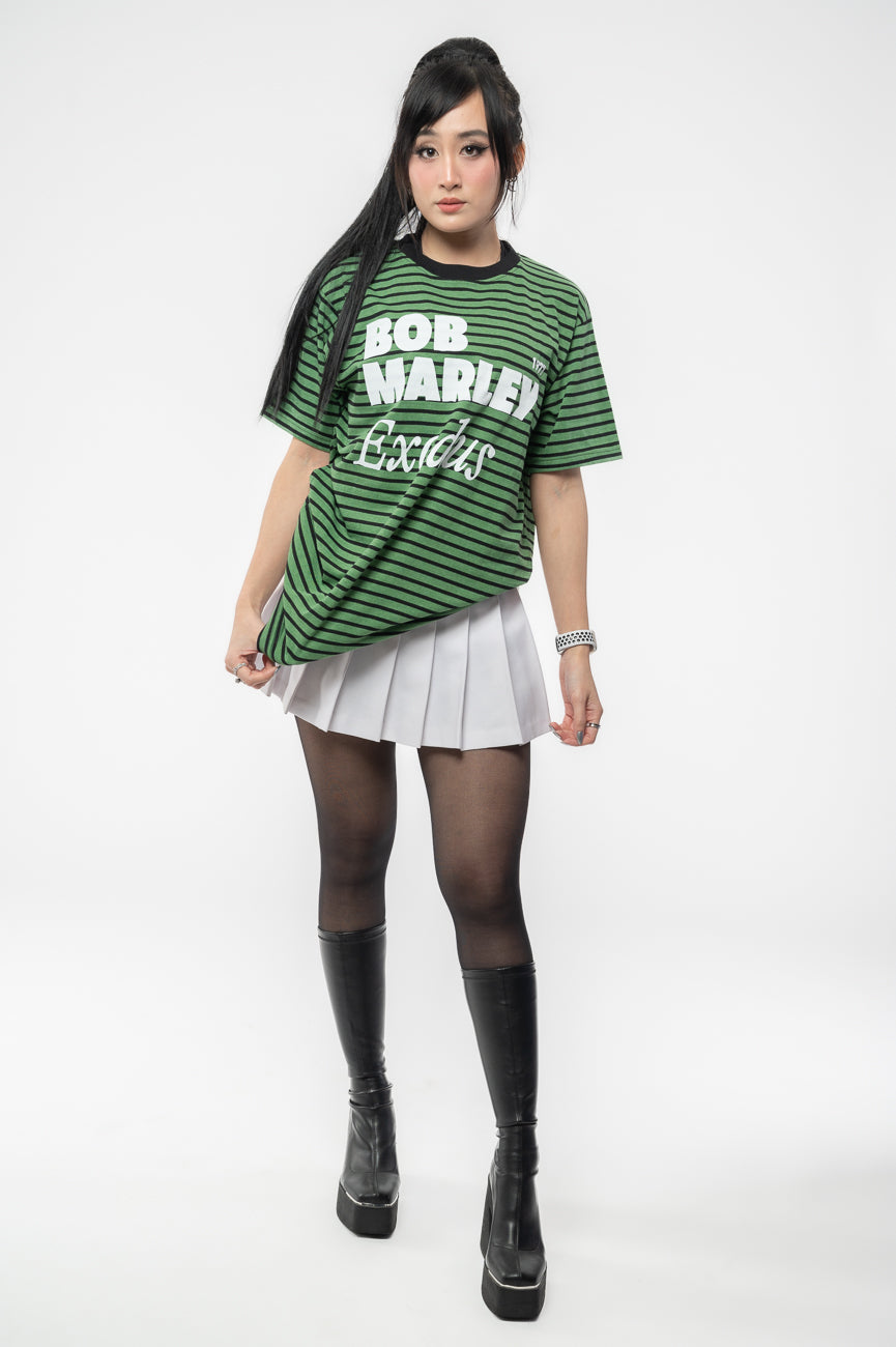Bob Marley Exodus Striped Logo T Shirt product image 2