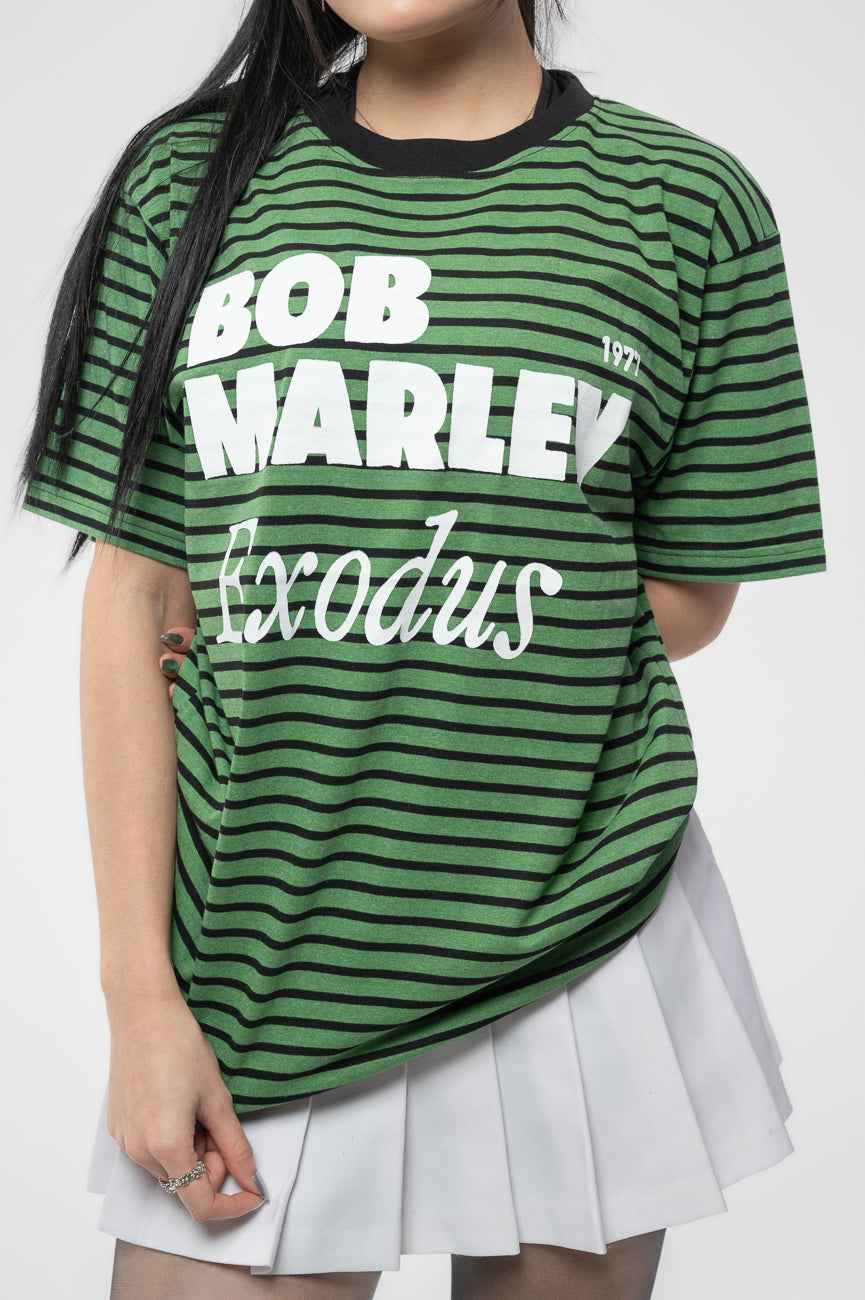 Bob Marley Exodus Striped Logo T Shirt product image 3