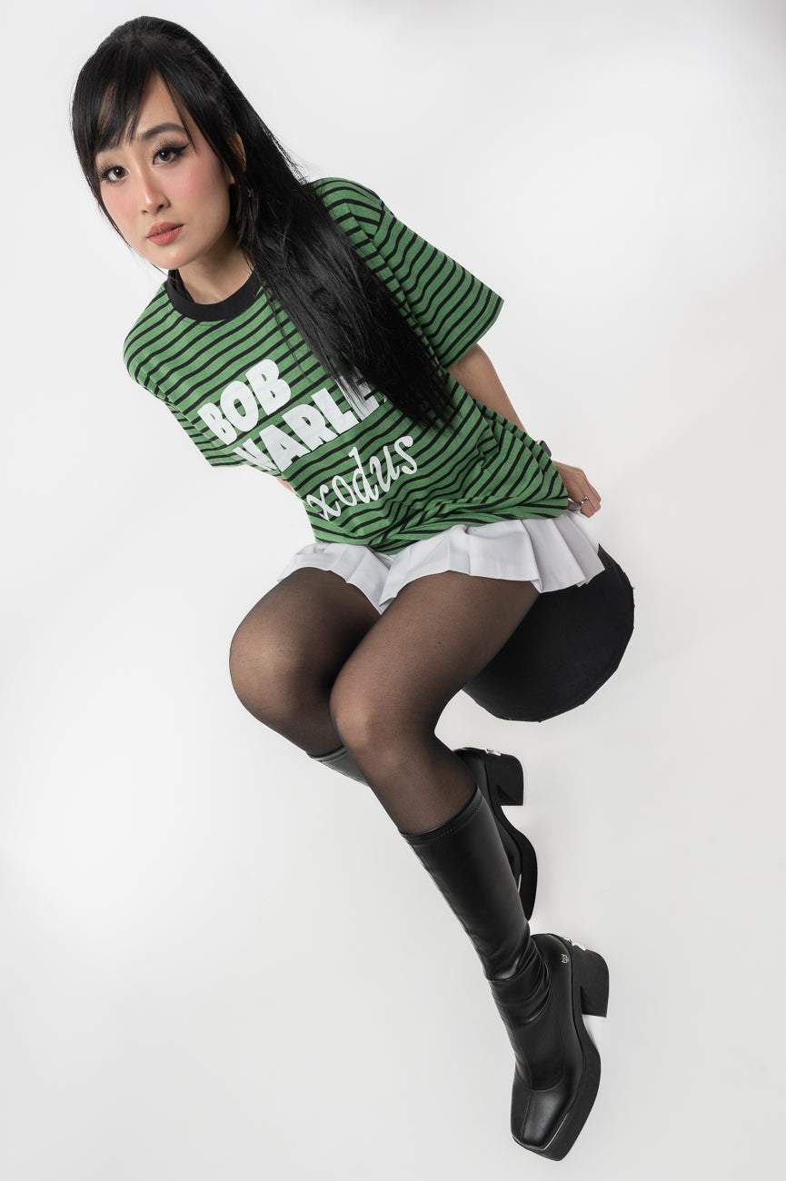 Bob Marley Exodus Striped Logo T Shirt product image 5