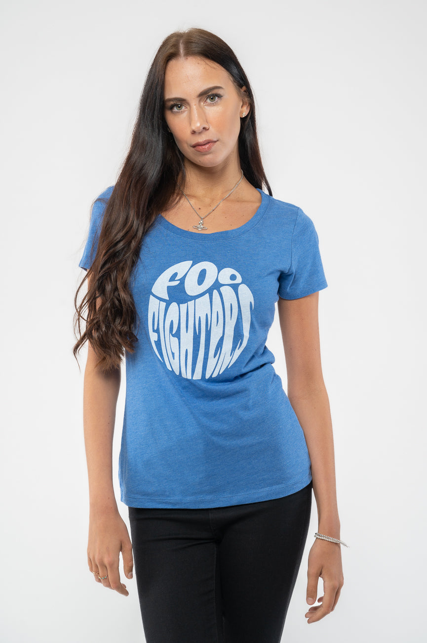 Foo Fighters 70's Band Logo Skinny Fit T Shirt product image 1