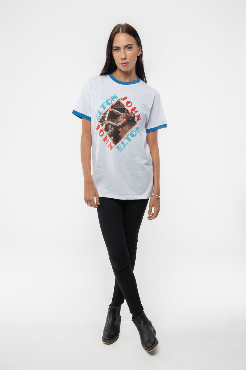 Elton John Piano Diamond Ringer Tee product image 2