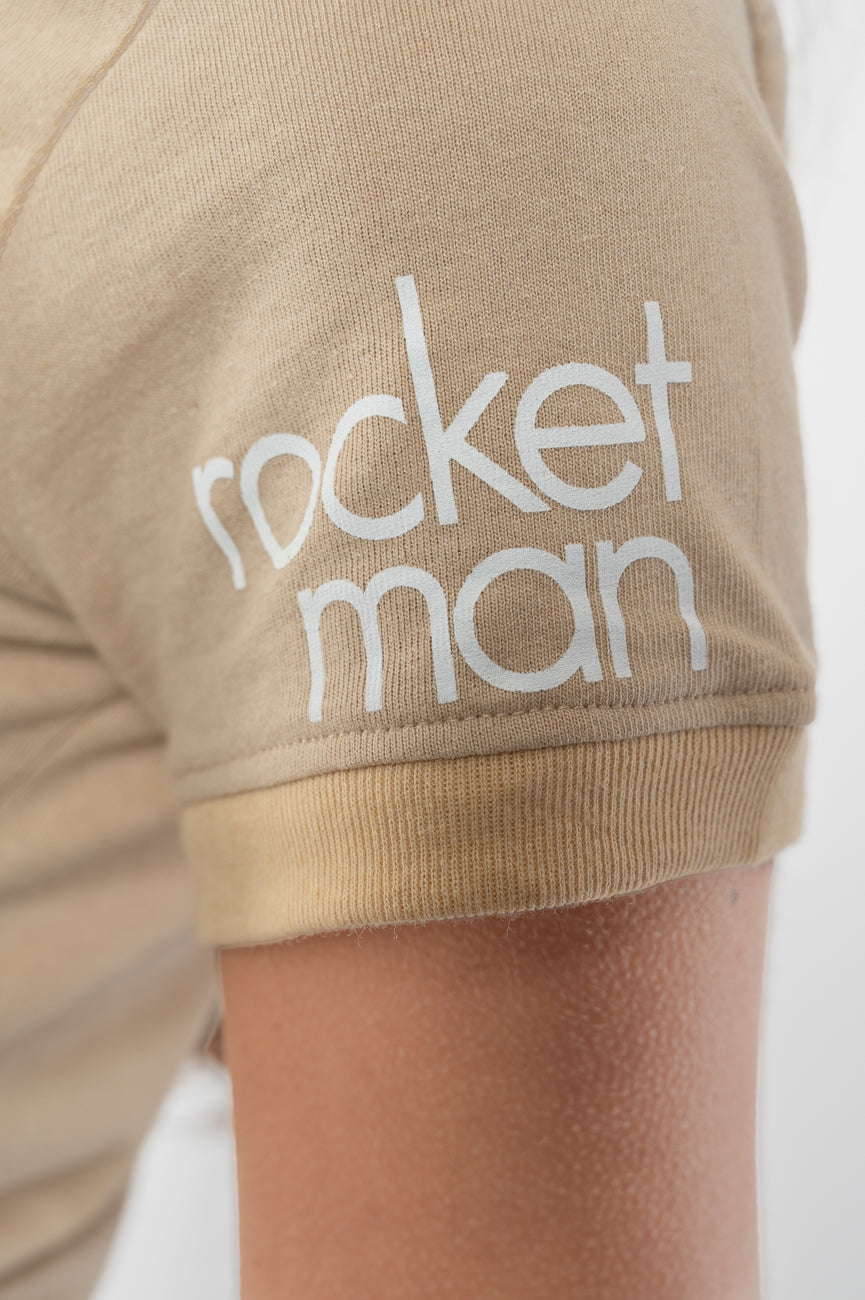 Elton John Retro Text Ringer Crop Top product image 5
