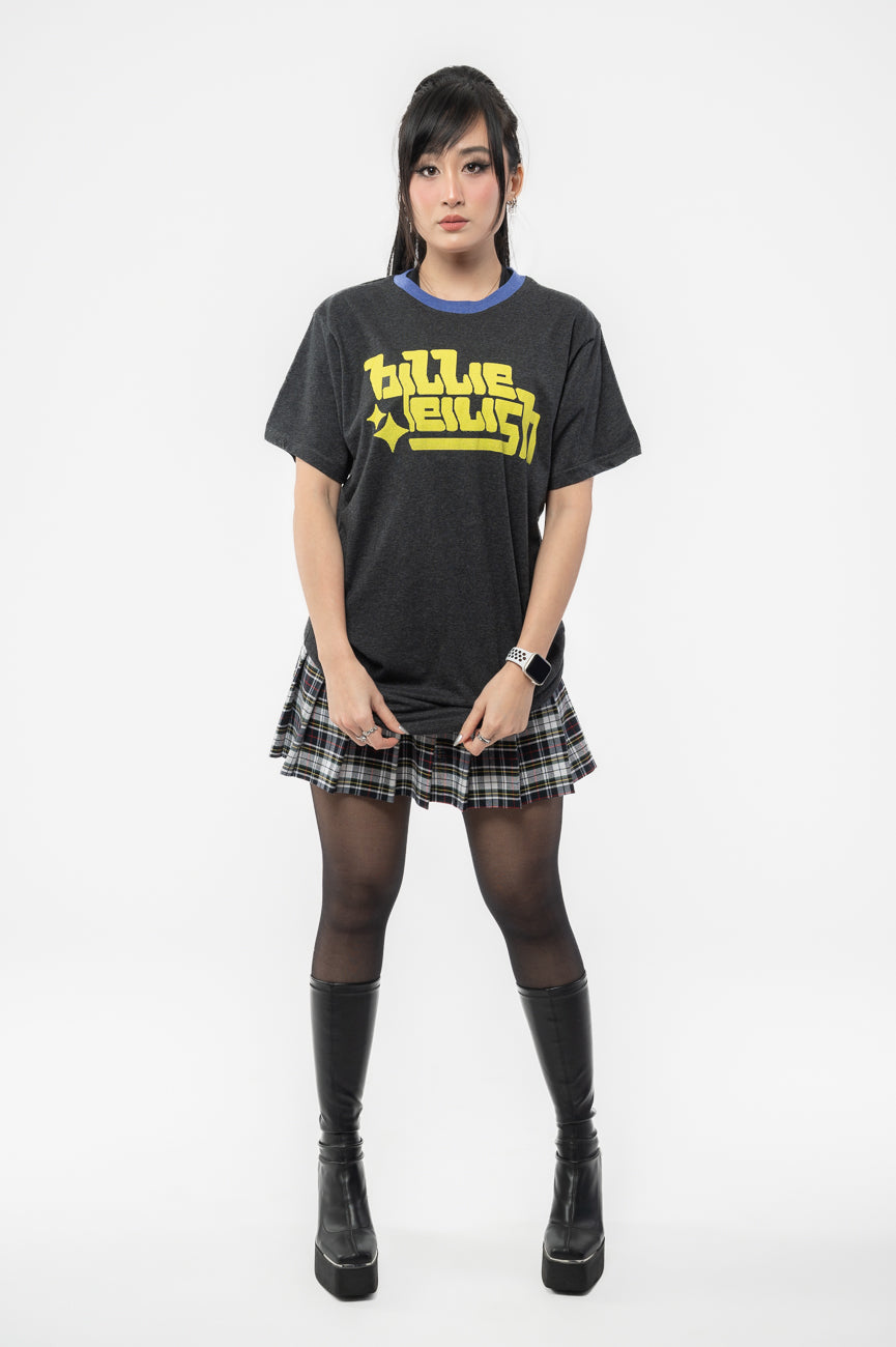 Billie Eilish Neon Green Logo Ringer T Shirt product image 2