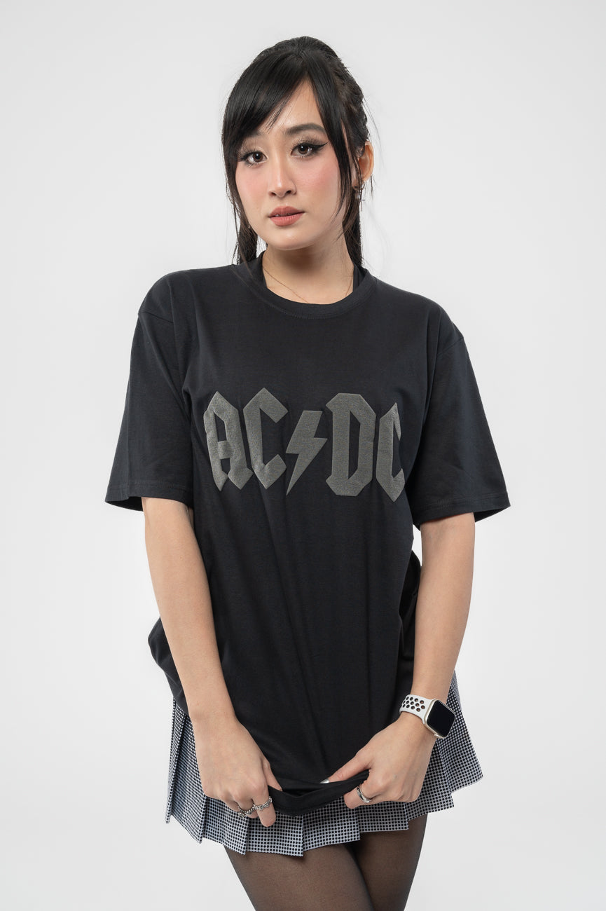 AC/DC Hi Build Voltage Band Logo T Shirt product image 1