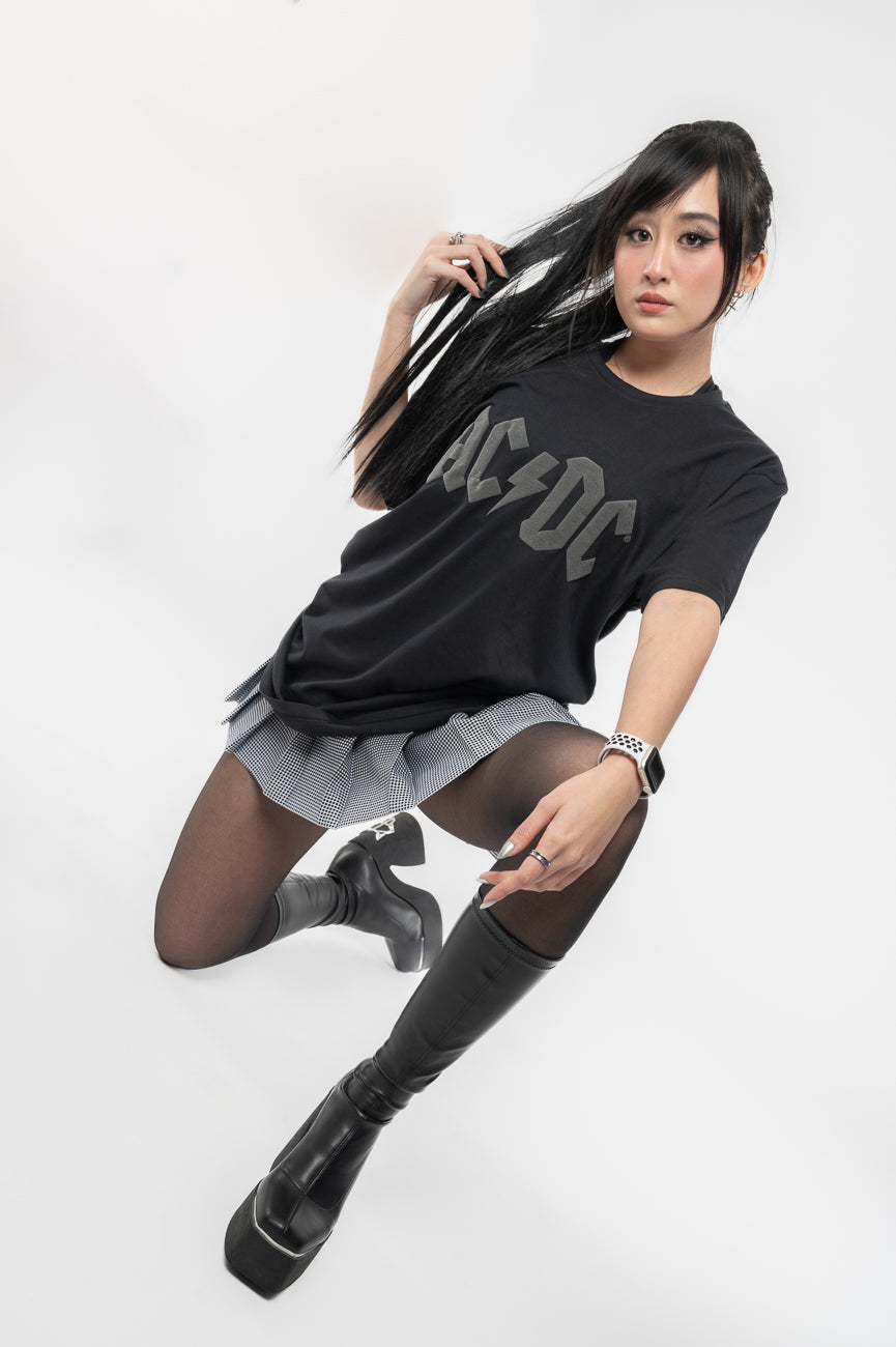 AC/DC Hi Build Voltage Band Logo T Shirt product image 5