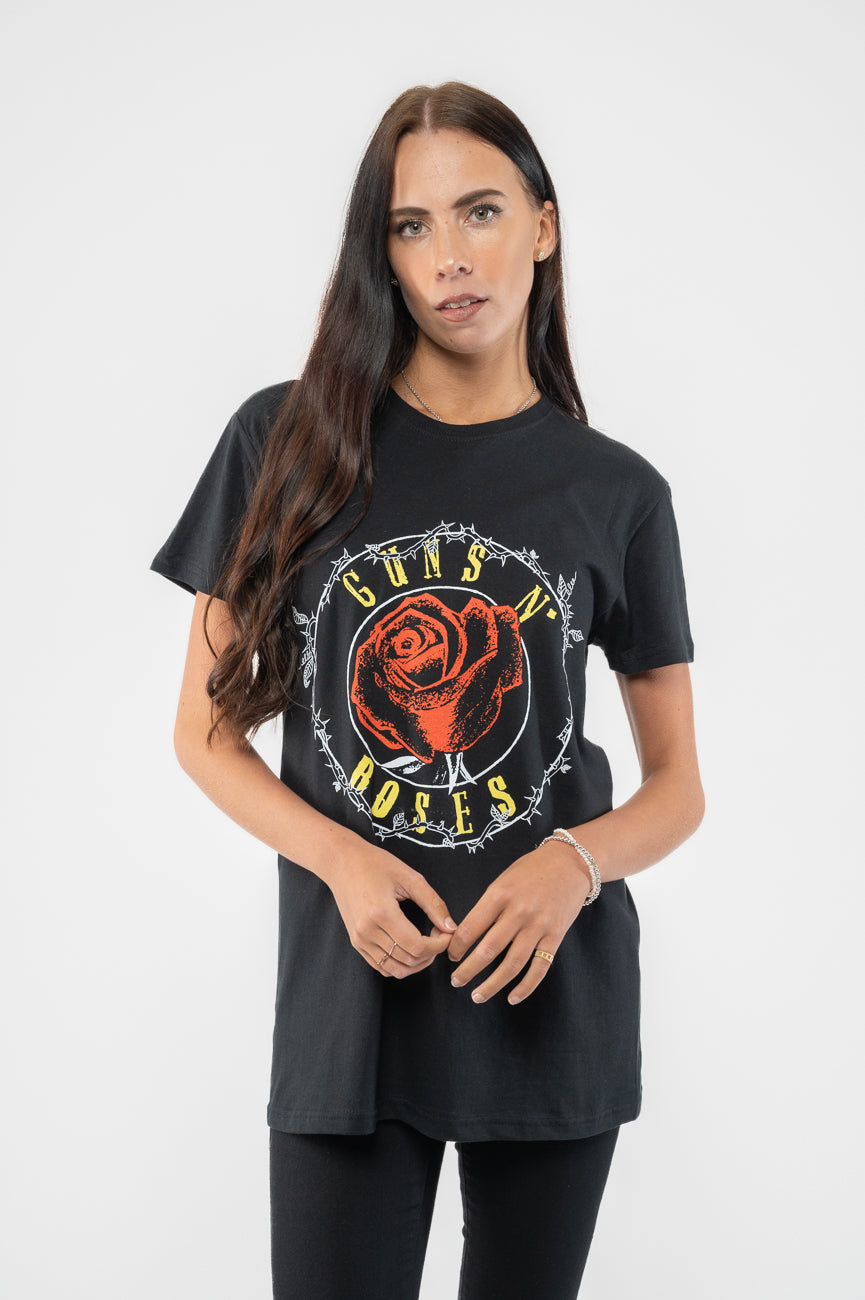 Guns N' Roses Rose Circle T Shirt product image 1