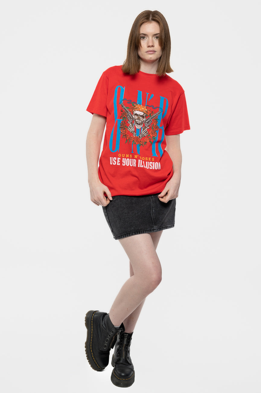 Guns N' Roses Bandana Skull T Shirt product image 2