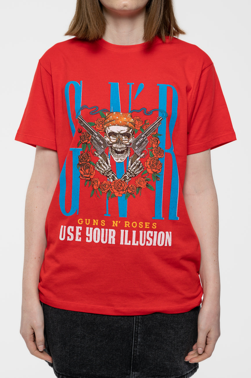 Guns N' Roses Bandana Skull T Shirt product image 3