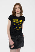 Nirvana Yellow Grunge Smile Skinny T Shirt product image 1