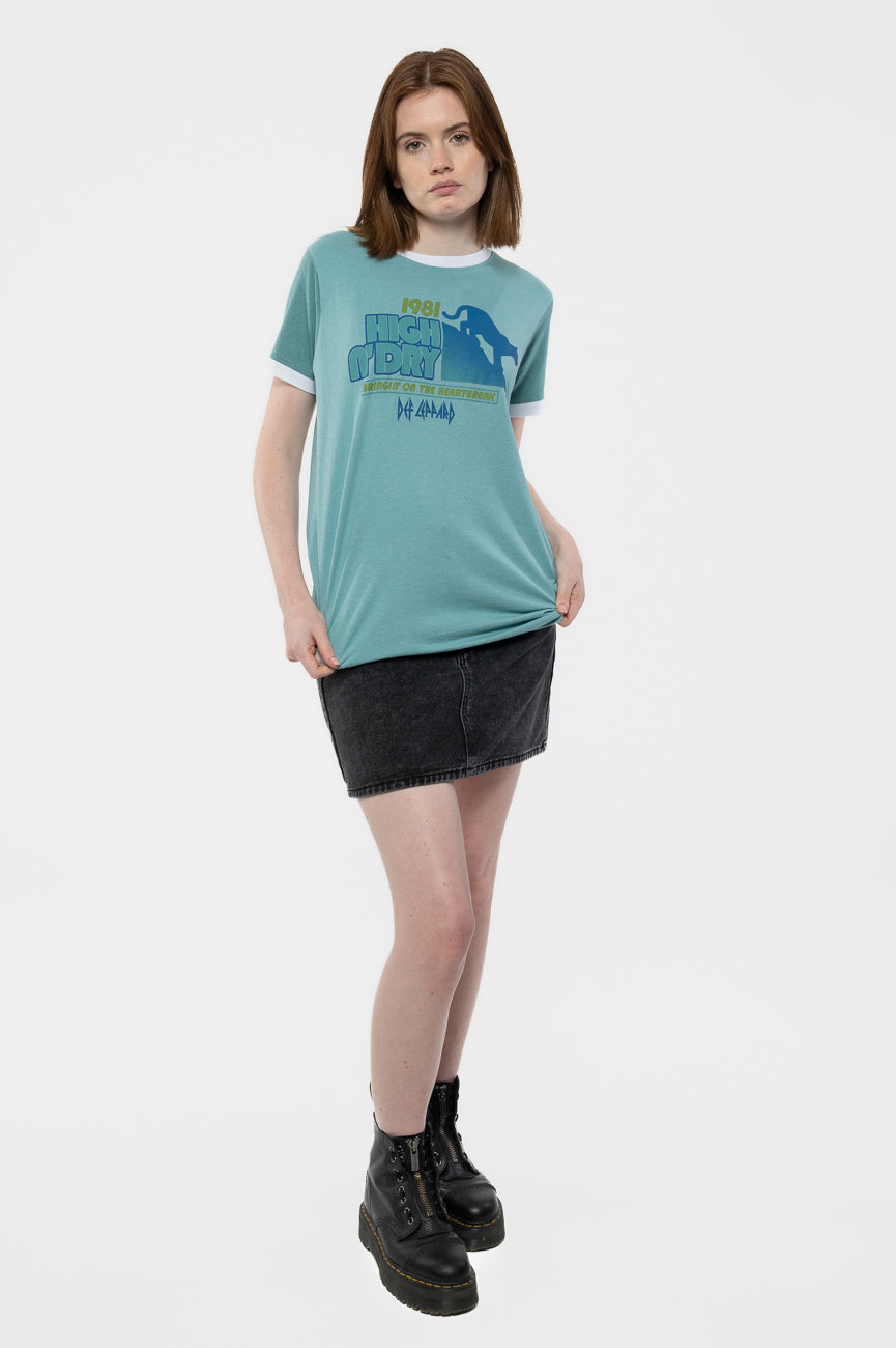 Def Leppard High N Dry Ringer T Shirt product image 2