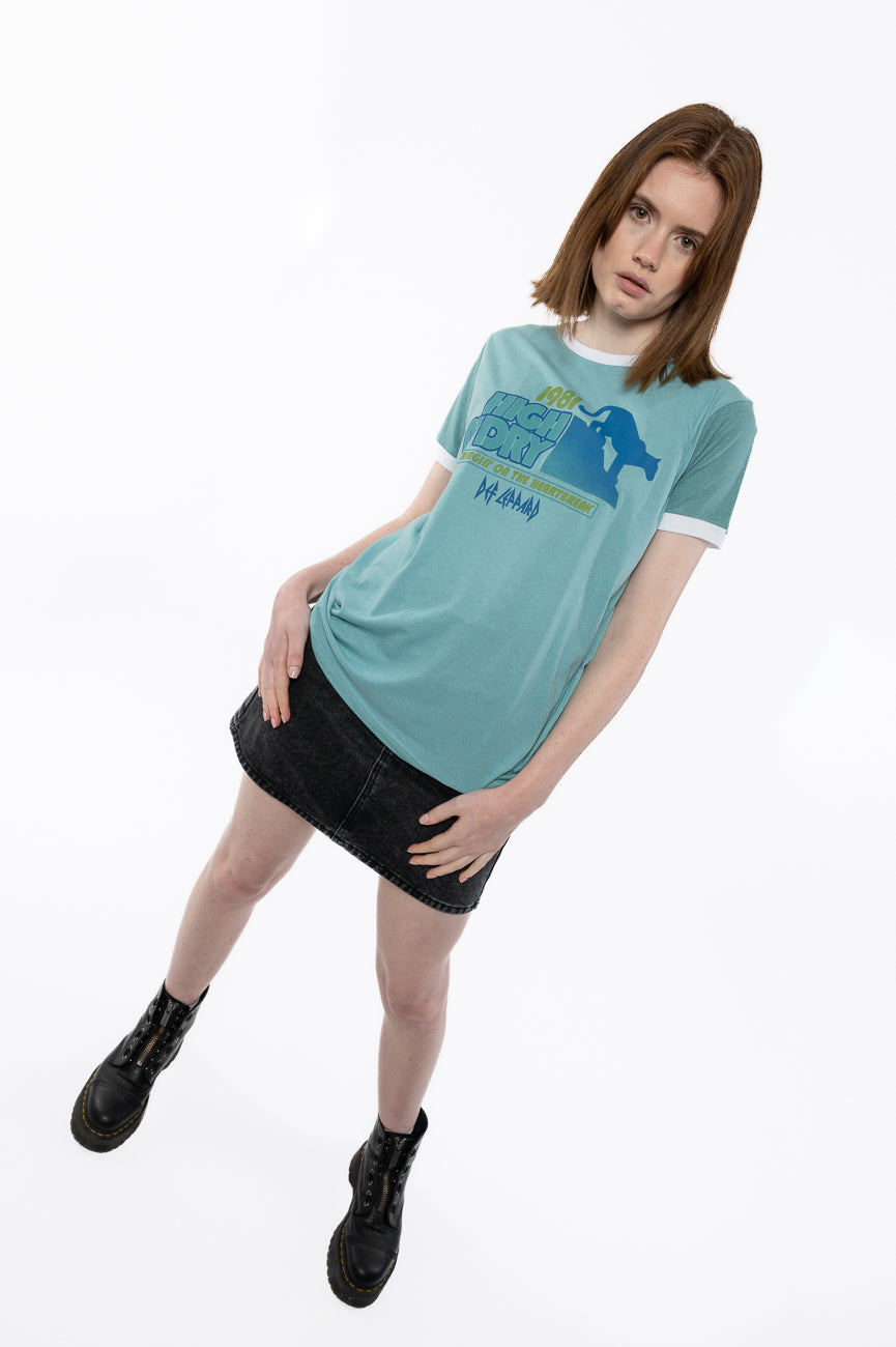 Def Leppard High N Dry Ringer T Shirt product image 5