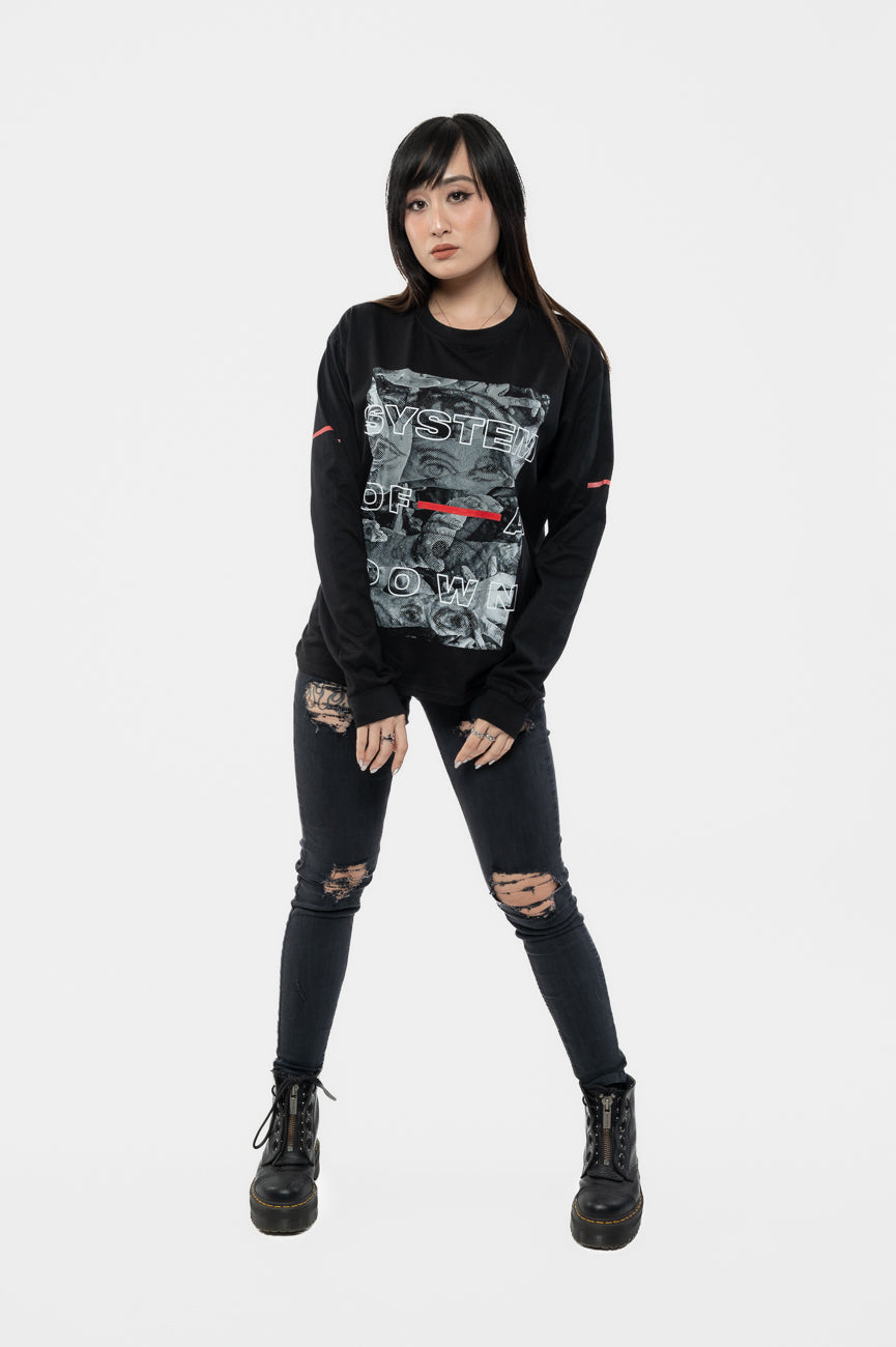 System Of A Down Eye Collage Long Sleeve T Shirt product image 2
