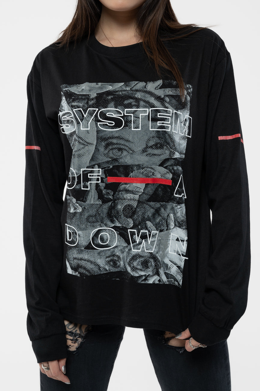 System Of A Down Eye Collage Long Sleeve T Shirt product image 3