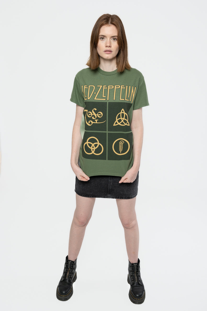 Led Zeppelin Gold Symbols T Shirt product image 2