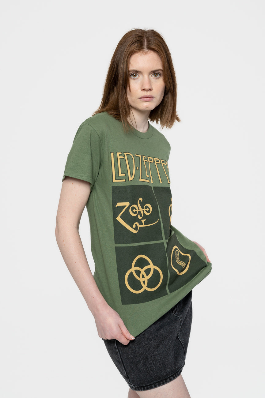 Led Zeppelin Gold Symbols T Shirt product image 5