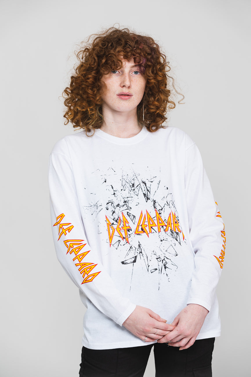 Def Leppard Shatter Band Logo Long Sleeve product image 1
