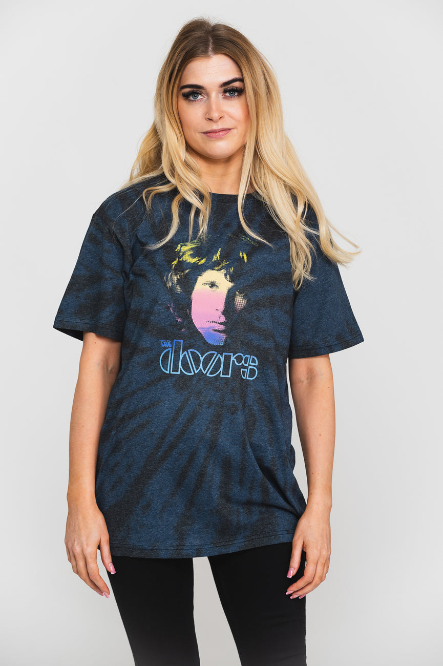The Doors Halftone Gradient Tie Dye T Shirt product image 1