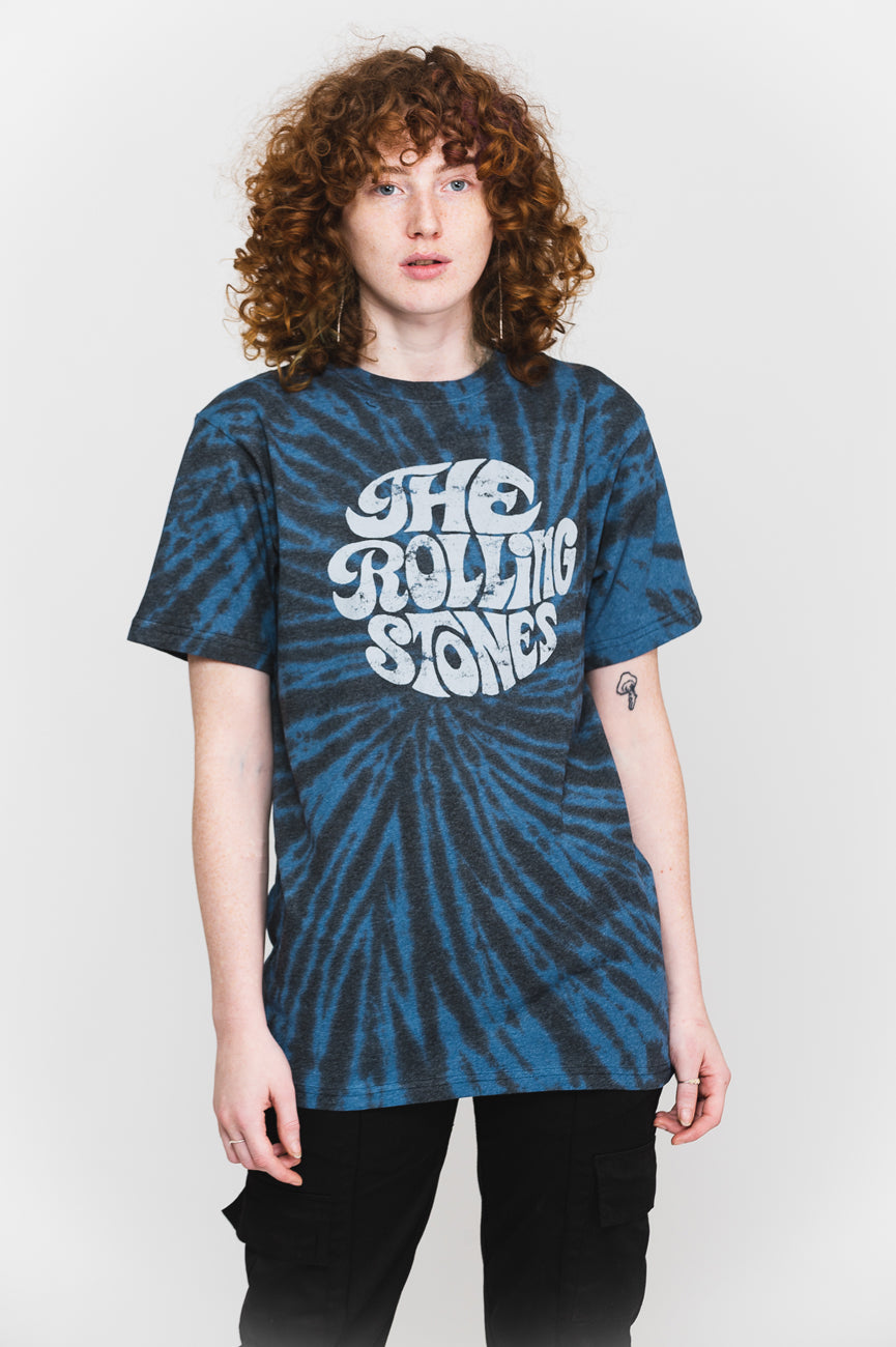 The Rolling Stones 70s Logo Dip Dye T Shirt product image 1