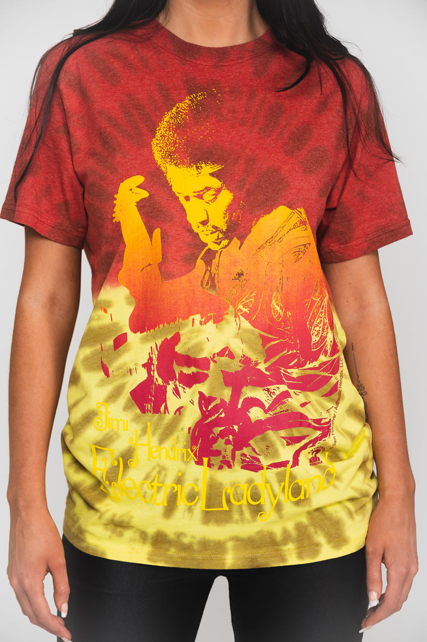 Jimi Hendrix Electric Ladyland Dip Dye T Shirt product image 3