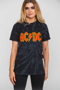 AC/DC Classic Band Logo Dip Dye T Shirt product image 1