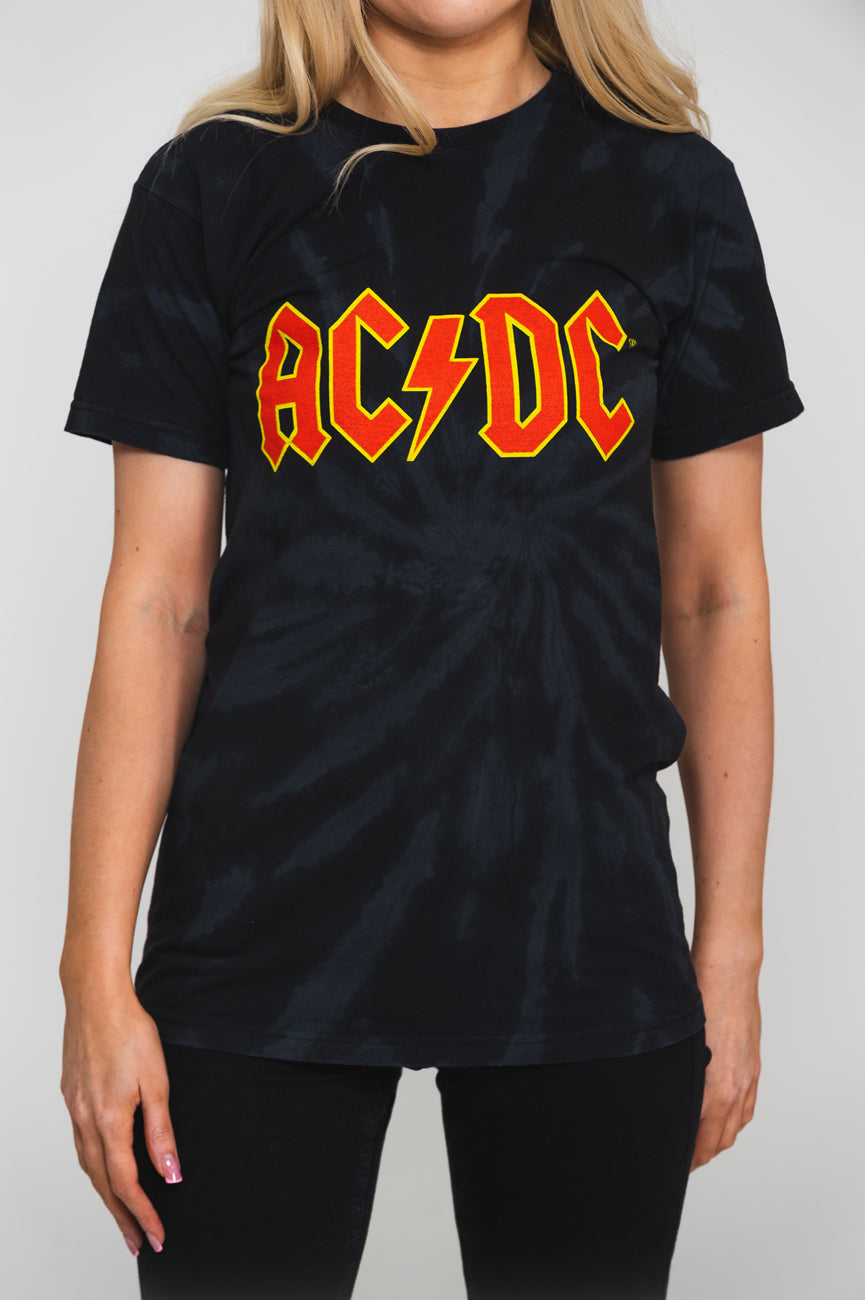 AC/DC Classic Band Logo Dip Dye T Shirt product image 3