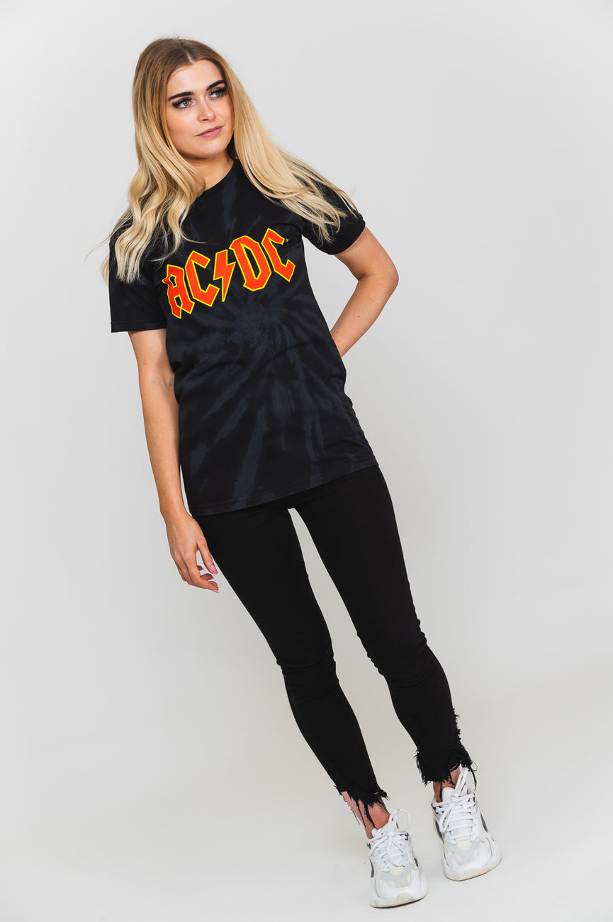 AC/DC Classic Band Logo Dip Dye T Shirt product image 5