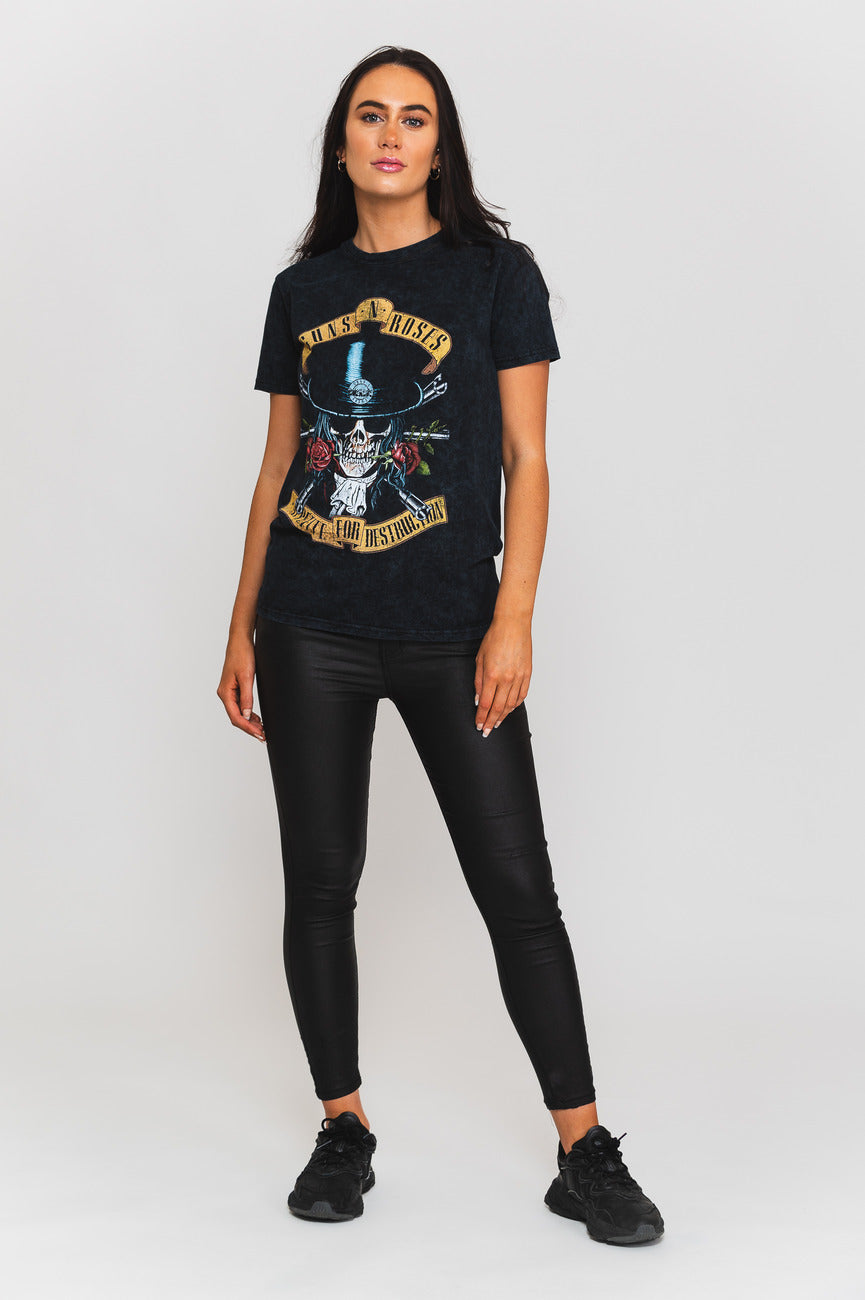 Guns N' Roses Appetite for Destruction Washed Dip Dye T product image 2