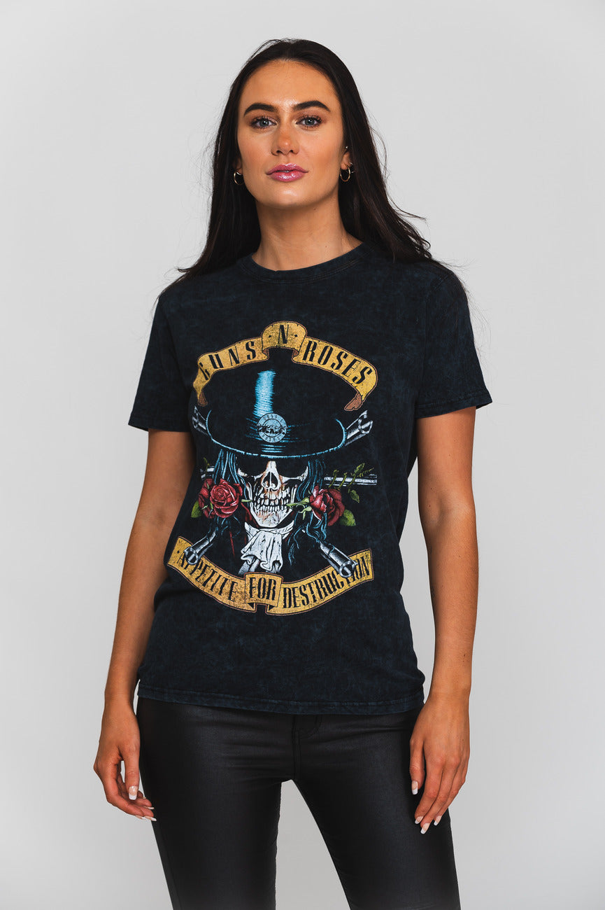 Guns N' Roses Appetite for Destruction Washed Dip Dye T product image 1