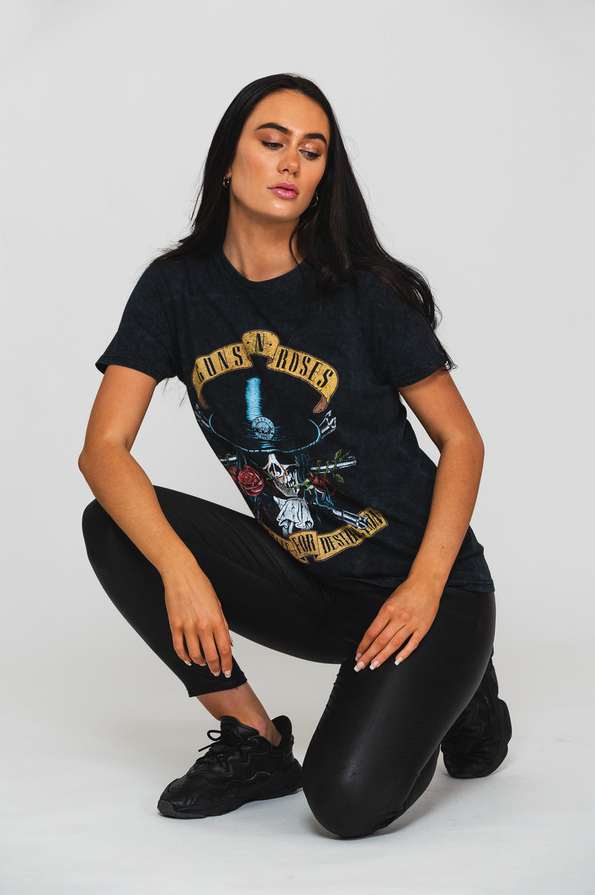 Guns N' Roses Appetite for Destruction Washed Dip Dye T product image 5