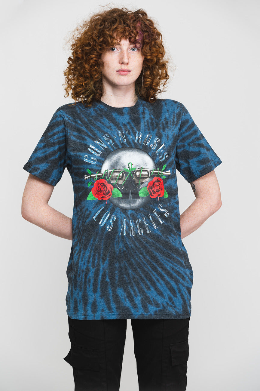 Guns N' Roses Los Angeles Dip Dye T Shirt product image 1