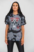 Guns N' Roses Flower Skull Dip Dye T Shirt product image 1
