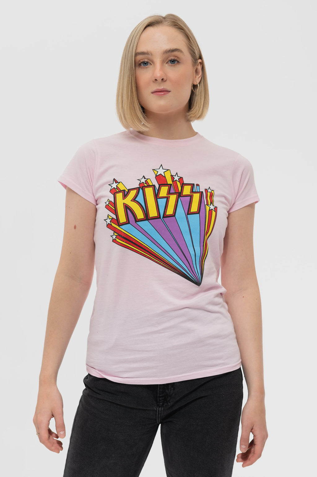 KISS Vintage Stars Skinny T Shirt product image 1