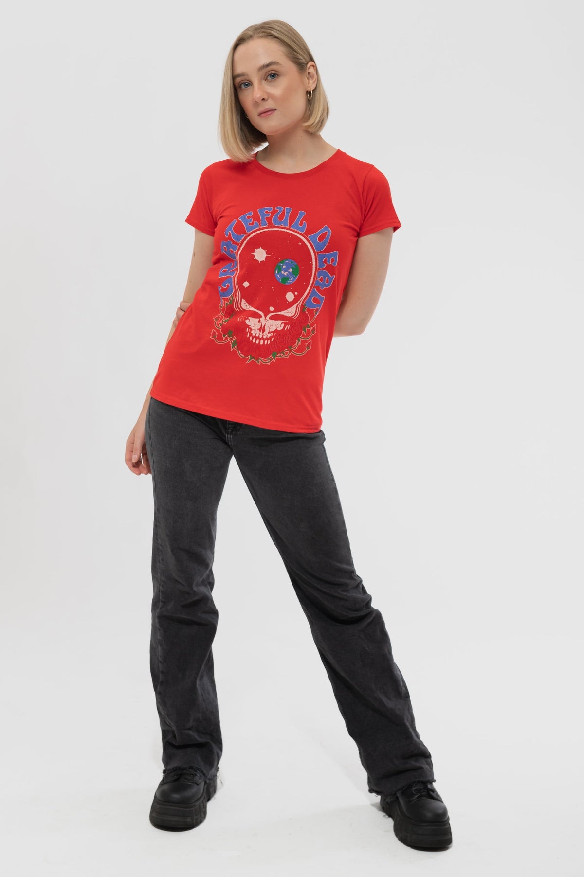 Grateful Dead Space Your Face Skinny T Shirt product image 5