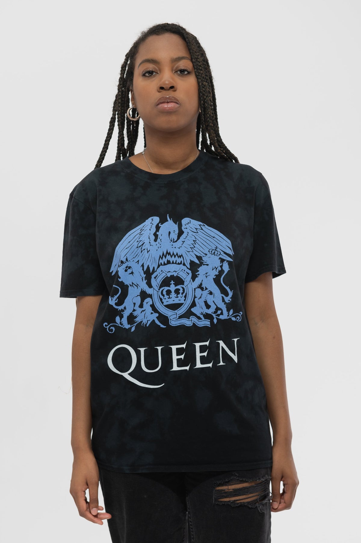 Queen Blue Crest Dip Dye T Shirt product image 1
