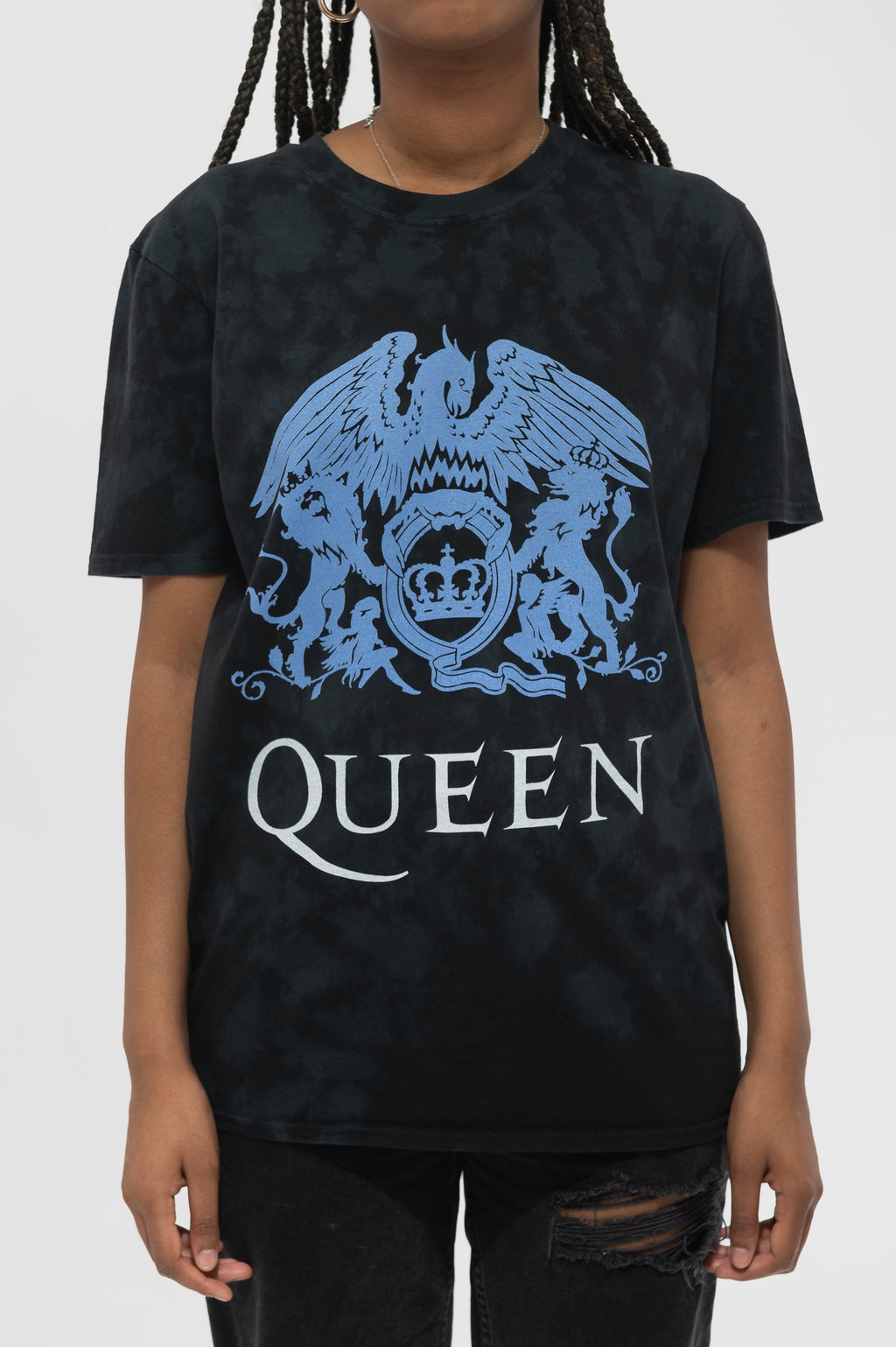 Queen Blue Crest Dip Dye T Shirt product image 3