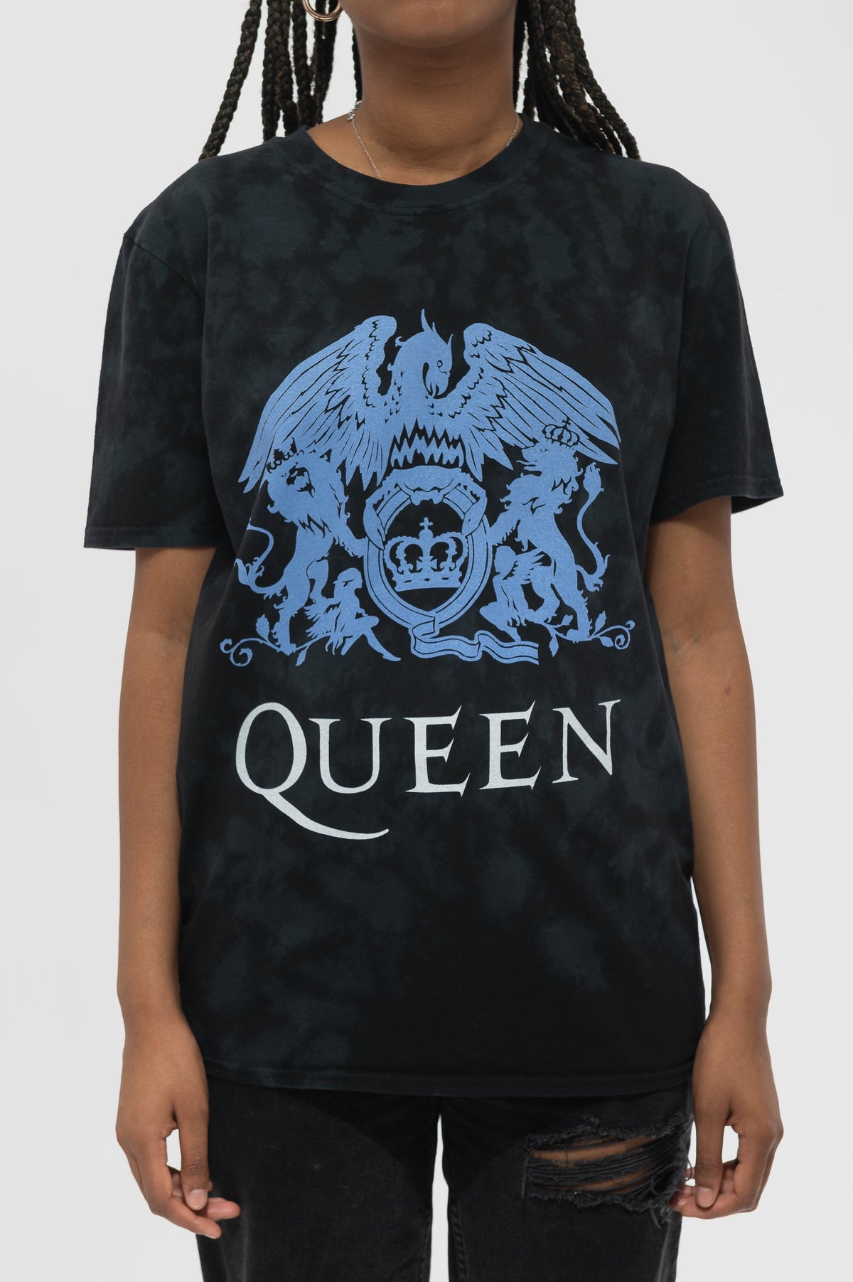 Queen Blue Crest Dip Dye T Shirt product image 3