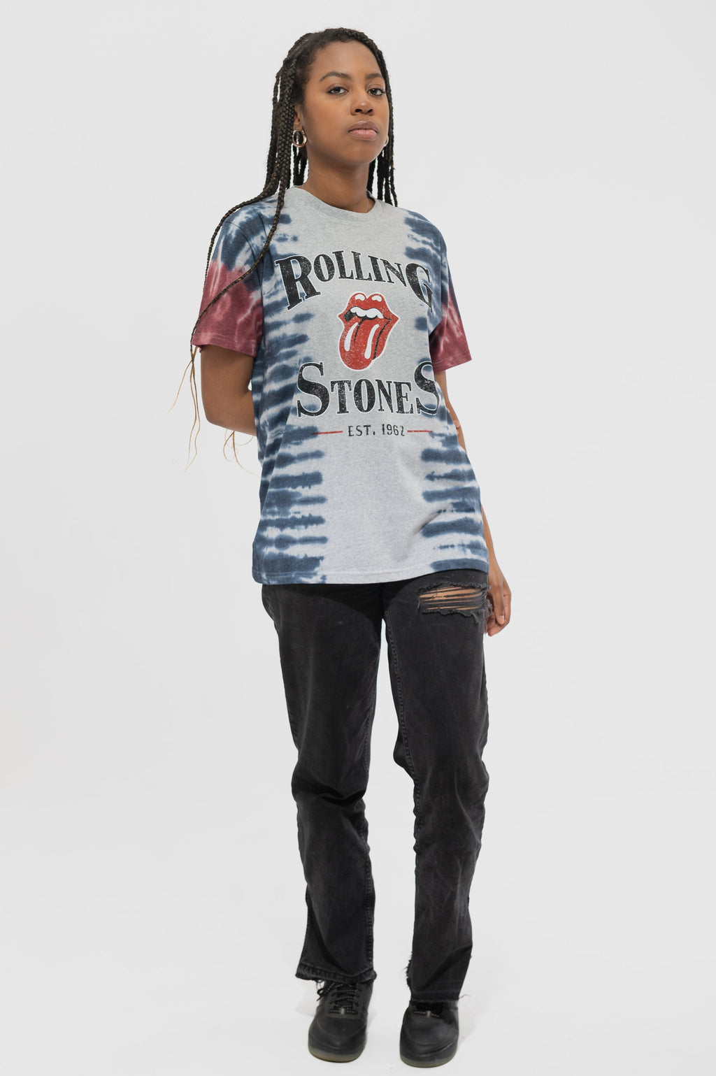 The Rolling Stones Satisfaction Dip Dye Wash T Shirt product image 2