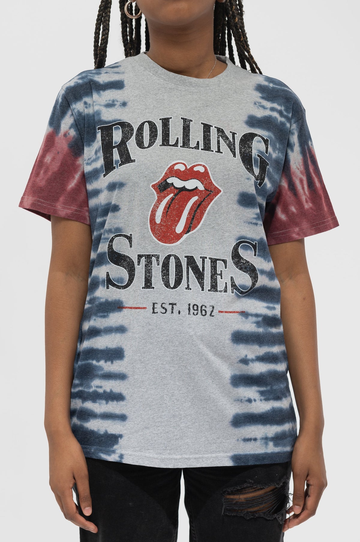 The Rolling Stones Satisfaction Dip Dye Wash T Shirt product image 3