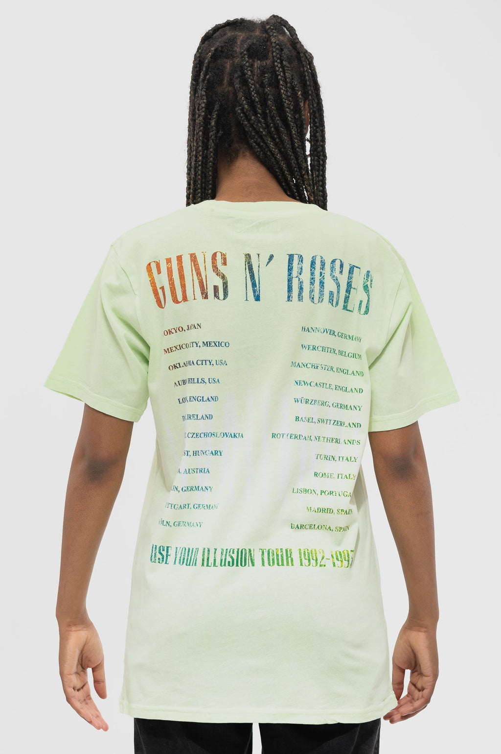 Guns N' Roses Use Your Illusion Tour Dip Dye Wash T Shirt product image 3