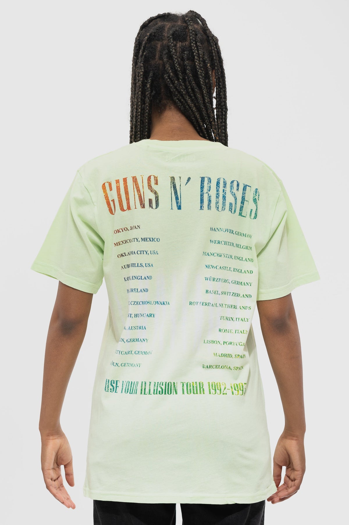 Guns N' Roses Use Your Illusion Tour Dip Dye Wash T Shirt product image 3