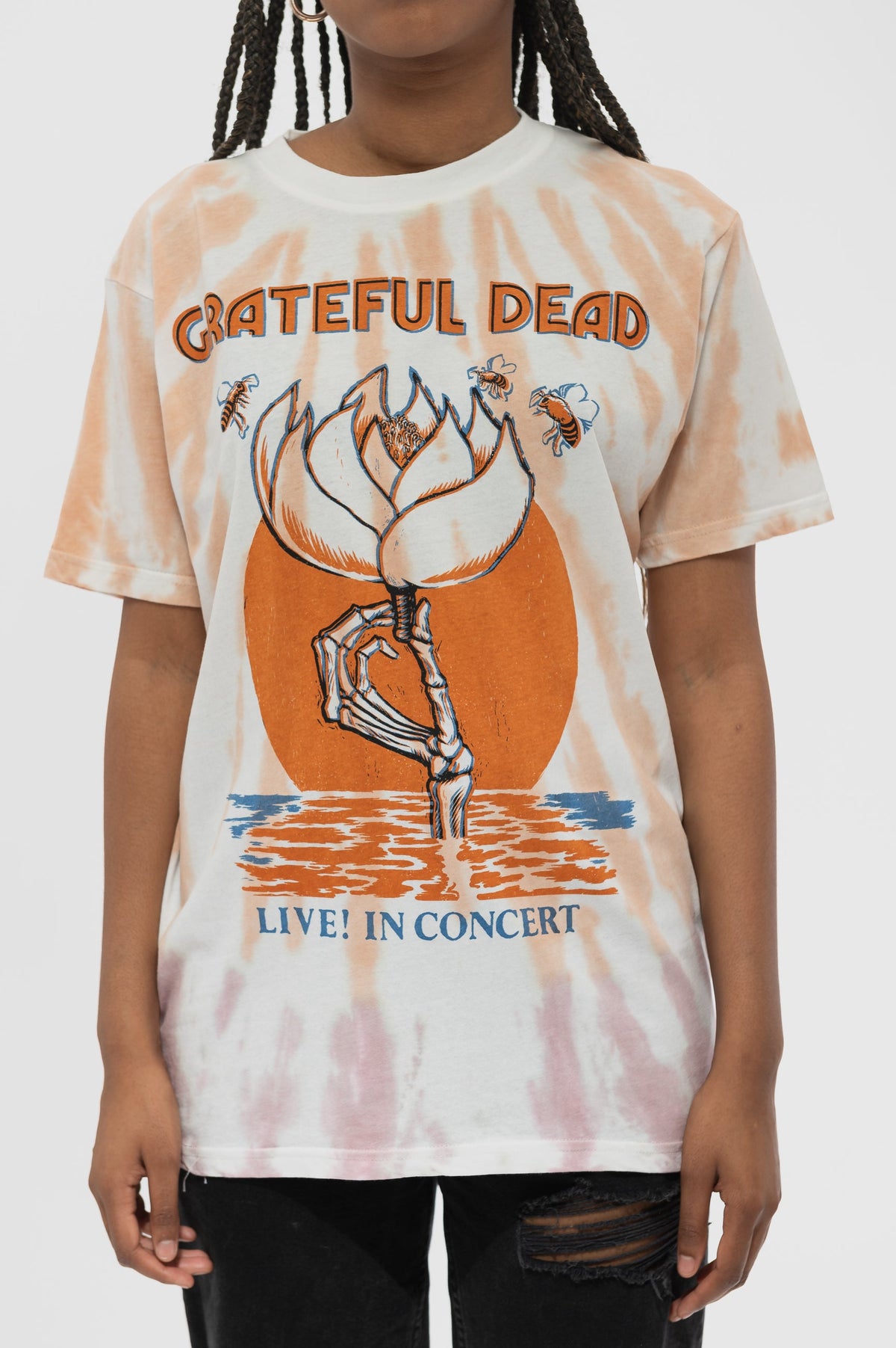 Grateful Dead Sugar Magnolia Dip Dye T Shirt product image 3
