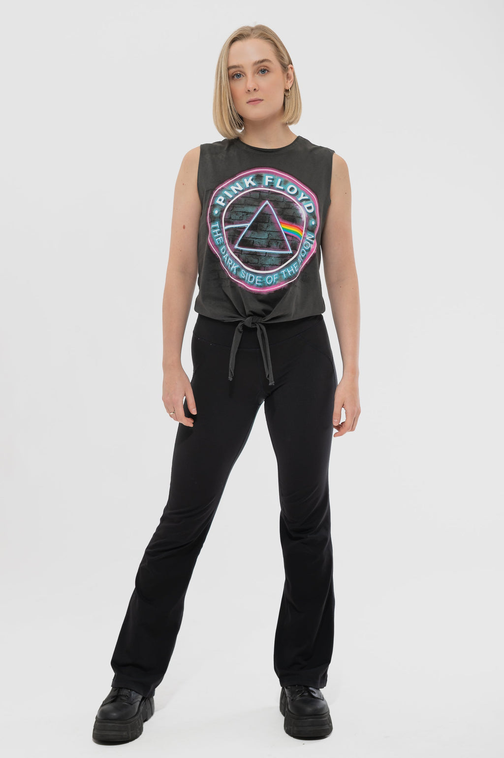 Pink Floyd Dark Side of the Moon Neon Sign Sleeveless T product image 2