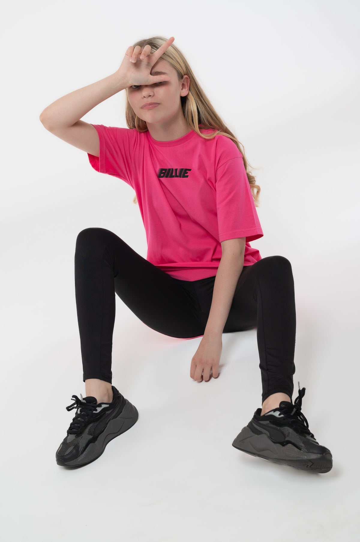 Billie Eilish Kids Racer & Blohsh Pink T Shirt product image 5