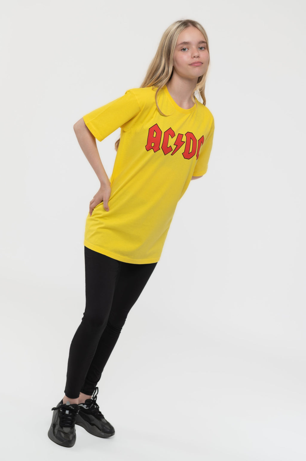 AC/DC Kids Classic Band Logo Yellow T Shirt product image 5