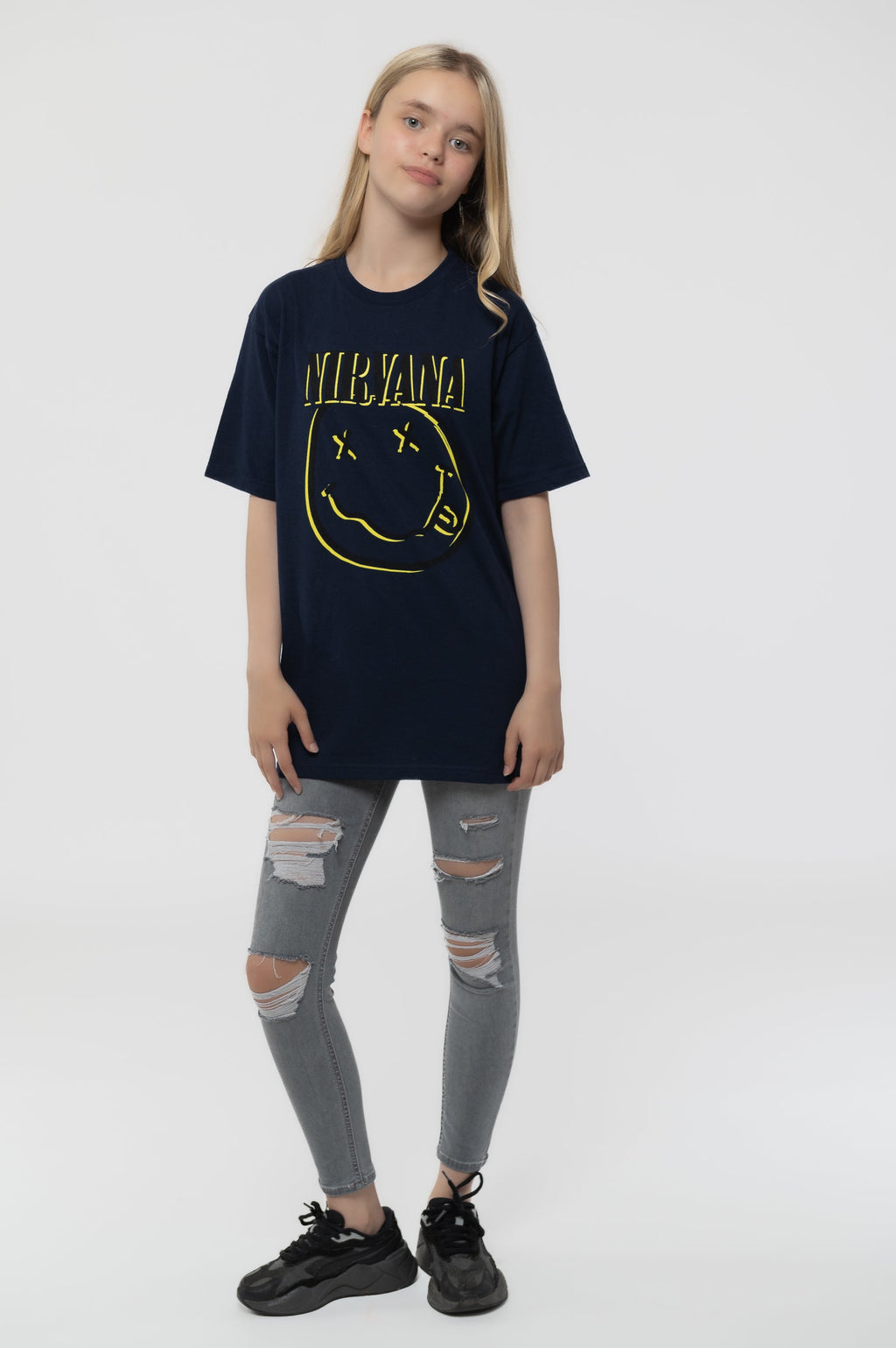 Nirvana Kids Inverse Grunge Smile T Shirt product image 2