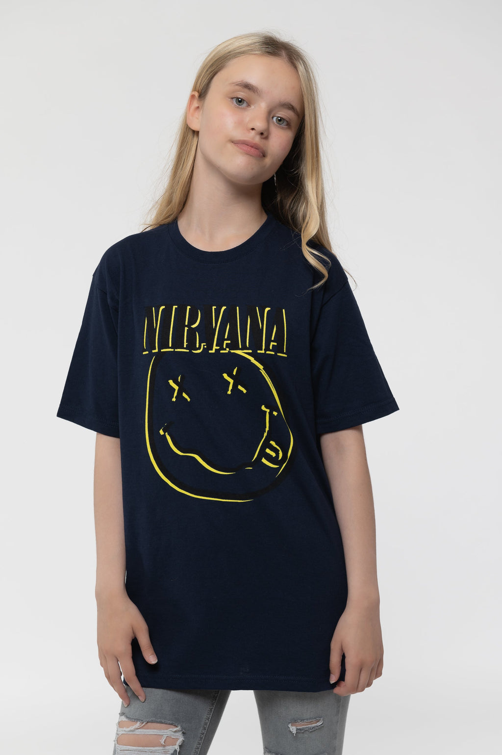 Nirvana Kids Inverse Grunge Smile T Shirt product image 1
