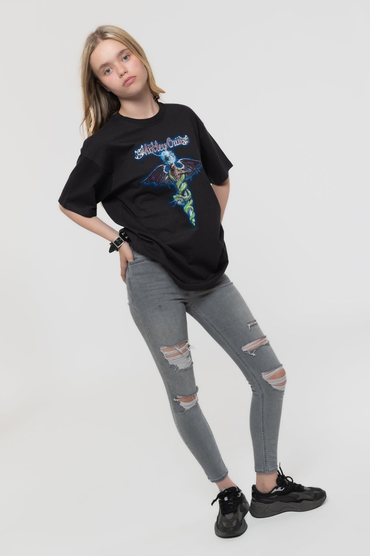 Motley Crue Kids Blue Dragon Tee product image 5
